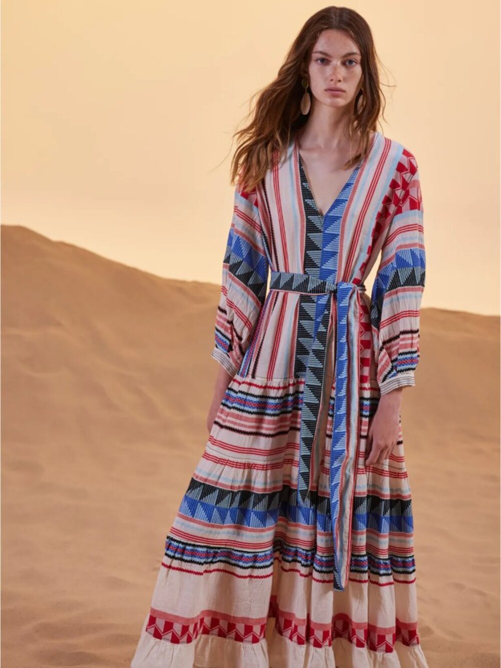 Devotion TWINS Adriana Dress - Red White and Blue